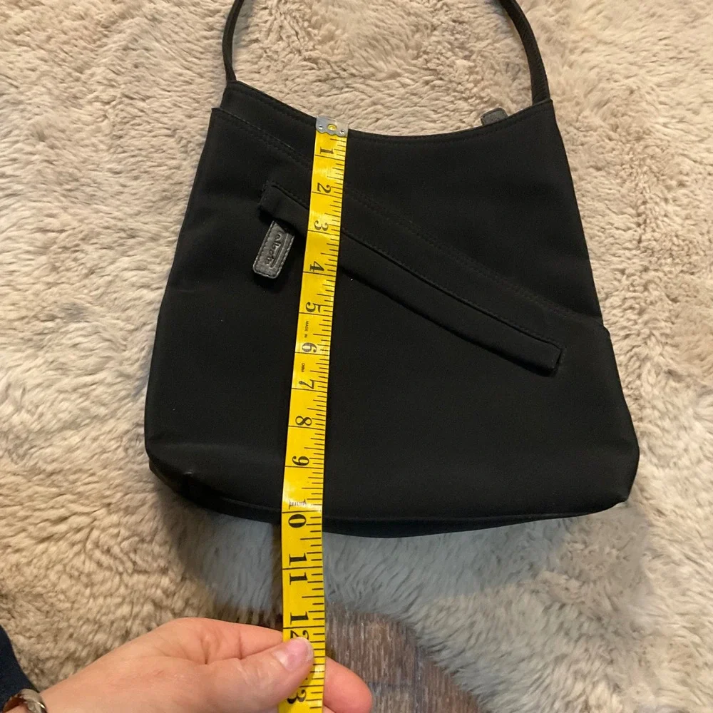 Talbots Black Polyester‎ Shoulder Crossbody Bag Pockets 10